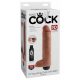 King Cock 10 - realistisk sprutande dildo (25cm) - natur