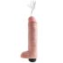 King Cock 10 - realistisk sprutande dildo (25cm) - natur