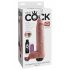 King Cock 11 - realistisk sprutande dildo (28cm) - natur