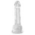 King Cock Clear 7 - sugfot, med pung (18 cm)