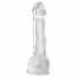 King Cock Clear 7 - sugfot, med pung (18 cm)