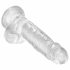 King Cock Clear 7 - sugfot, med pung (18 cm)