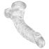 King Cock Clear 7,5 - sugkoppardag, kulformad dildo (19 cm)