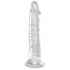 King Cock Clear 8 - sugkoppardildo, stor (20 cm)