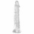 King Cock Clear 8 - dildo med sugfot, stor dildo (20 cm)