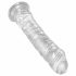 King Cock Clear 8 - dildo med sugfot, stor dildo (20 cm)