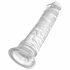 King Cock Clear 8 - dildo med sugfot, stor dildo (20 cm)