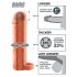 X-TENSION Perfect 1 - penishylsa med testikelring (17,7cm) - naturlig