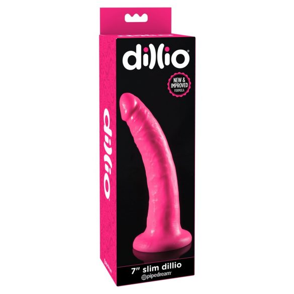 Dillio 7 - Sugfoot, realistisk dildo (18 cm) - rosa