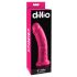 Dillio 8 - Sugkoppad, realistisk dildo (20cm) - rosa