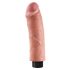 King Cock böjbar, realistisk vibrator (25 cm)