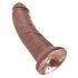 King Cock 20cm Dildo - Brun