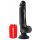 Kung Kuk 9 - böjbar vibrator med fot (26cm) - svart