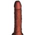 King Cock Plus 7,5 - med pung, vibrerande dildo (brun)