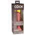 King Cock Elite 6 - sugkoppare, realistisk dildo (15 cm) - natur