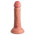 King Cock Elite 6 - sugkoppare, realistisk dildo (15 cm) - natur