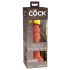 King Cock Elite 6 - realistisk dildo med sugkopp (15 cm) - mörk