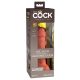 King Cock Elite 6 - realistisk dildo med sugkopp (15 cm) - mörk