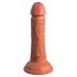 King Cock Elite 6 - realistisk dildo med sugkopp (15 cm) - mörk