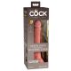 King Cock Elite 7 - sugkopp, realistisk dildo (18 cm) - hudfärg