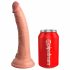 King Cock Elite 7 - sugkopp, realistisk dildo (18 cm) - hudfärg