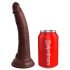 King Cock Elite 7 sugkopp dildo (18cm) - brun