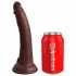 King Cock Elite 7 sugkopp dildo (18cm) - brun