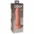 King Cock Elite 20cm sugkopp dildo - natur