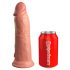 King Cock Elite 20cm sugkopp dildo - natur