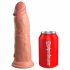 King Cock Elite 20cm sugkopp dildo - natur