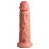 King Cock Elite 20cm sugkopp dildo - natur