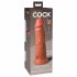 King Cock Elite 8 - sugfotdildo (20 cm) - mörk natur