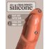 King Cock Elite 8 - sugfotdildo (20 cm) - mörk natur