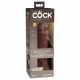 King Cock Elite 8 - Sugpropp Dildo (20cm) - Brun