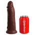 King Cock Elite 8 - Sugpropp Dildo (20cm) - Brun