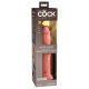 King Cock Elite 9 - naturtrogen dildo med sugpropp (23 cm)