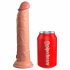 King Cock Elite 9 - naturtrogen dildo med sugpropp (23 cm)