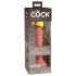 King Cock Elite 6 - realistisk sugproppvibrator (15 cm) - natur