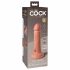 King Cock Elite 6 - realistisk sugproppvibrator (15 cm) - natur