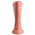 King Cock Elite 7 - sugkopp vibrerande dildo 18 cm - natur