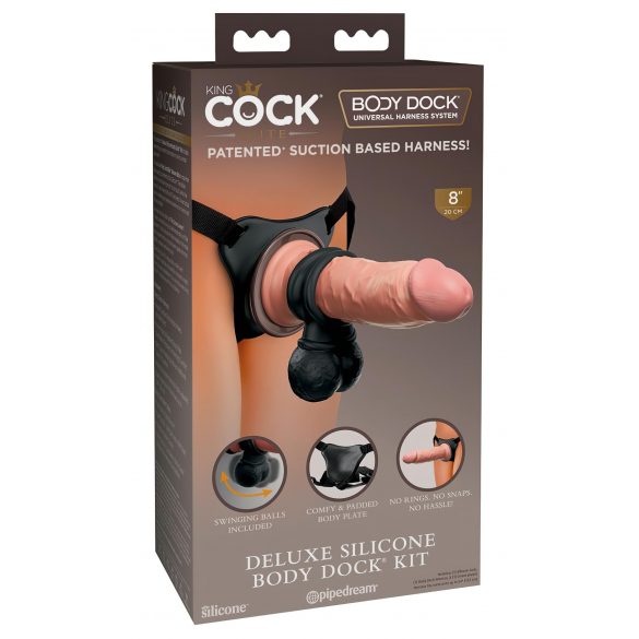 King Cock Elite Deluxe - strap-on dildoset