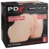 PDX Elite - Vibrerande 2-i-1 masturbator (natur)