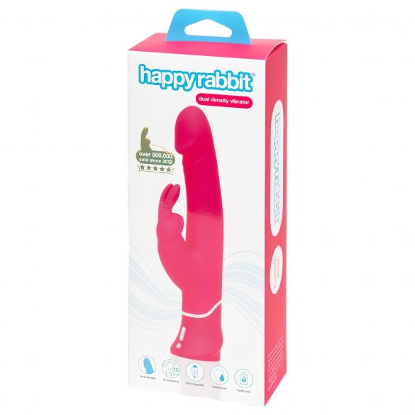 Happyrabbit Dual Density - vattentät klitorisvibrator (rosa)