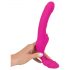 Strepless Strap-On - påtagbar vibrator (rosa)