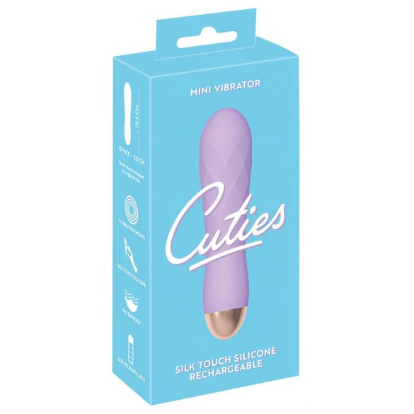 Cuties Mini - uppladdningsbar, vattentät vibrerande massager (lila)