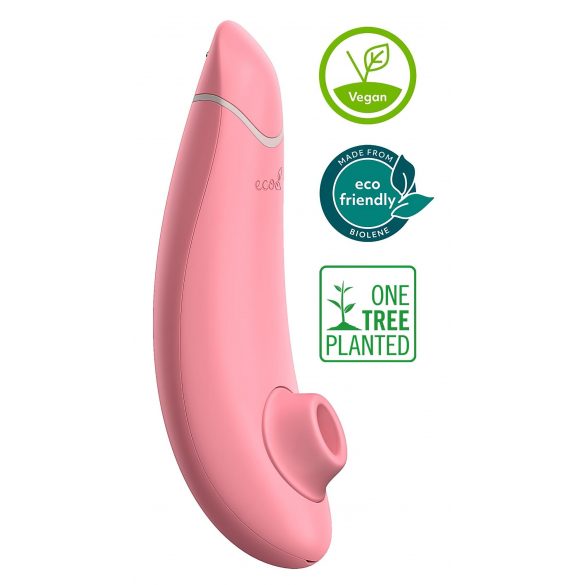 Womanizer Premium Eco - Rechargeable Airwave Clitoral Stimulator (Pink) 