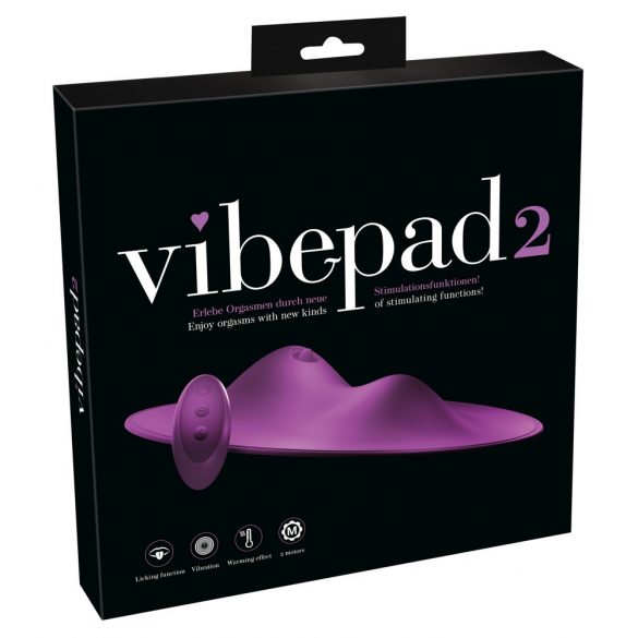 VibePad 2 - batteridriven, trådlös, slickkuddevibrator (lila)