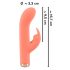 You2Toys peachy! mini rabbit - uppladdningsbar kanin vibrator (persika)