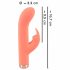 You2Toys peachy! mini rabbit - uppladdningsbar kanin vibrator (persika)