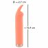 You2Toys peachy! mini bunny - laddningsbar klitorisvibrator (persika)